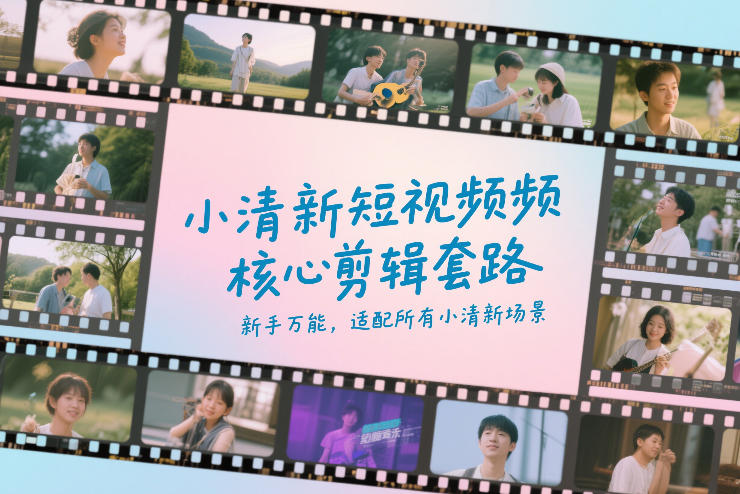 小清新短视频核心剪辑套路，新手万能，适配所有小清新场景-小白项目网