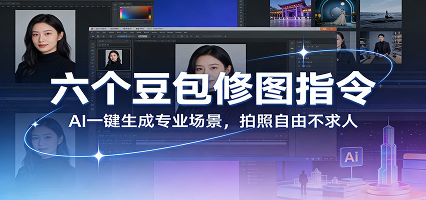 六个豆包修图指令：AI 一键生成专业场景，拍照自由不求人-小白项目网