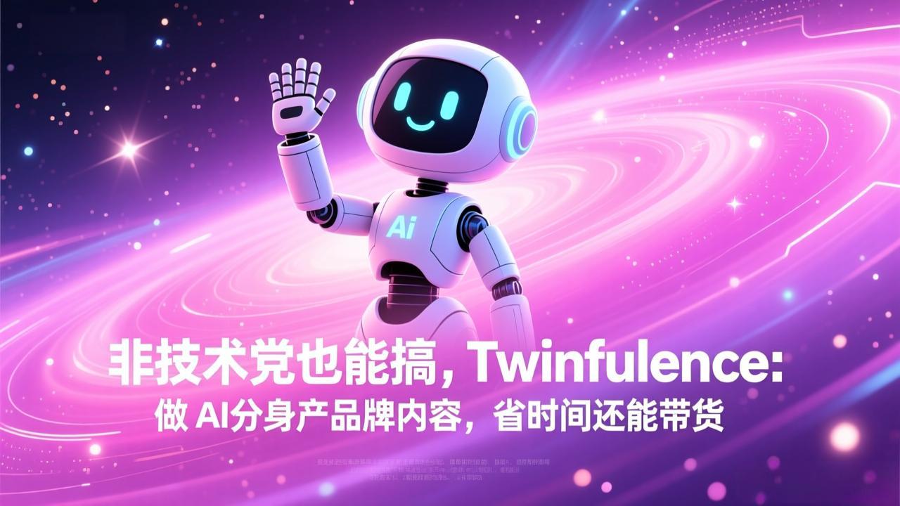 非技术党也能搞!Twinfluence:做 AI 分身产品牌内容,省时间还能带货-小白项目网
