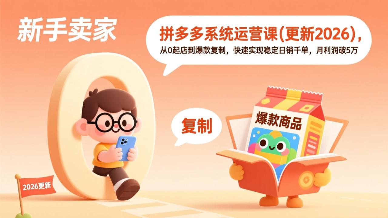 拼多多系统运营课(更新3月-小白项目网