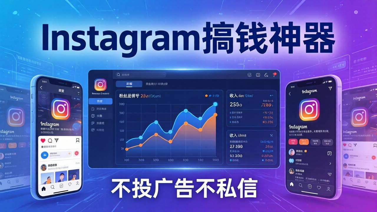 Instagram搞钱神器：月涨6万粉+月入5万刀，不投广告不私信，靠算法+低价产品-小白项目网