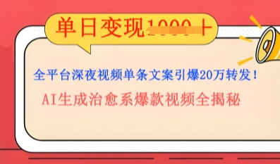 全平台深夜文案新风口：DeepSeek生成百万播放量金句，治愈系内容涨粉速度快4倍-小白项目网