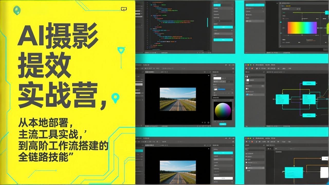 AI+摄影提效实战营，从本地部署，主流工具实战，到高阶工作流搭建的全链路技能-小白项目网