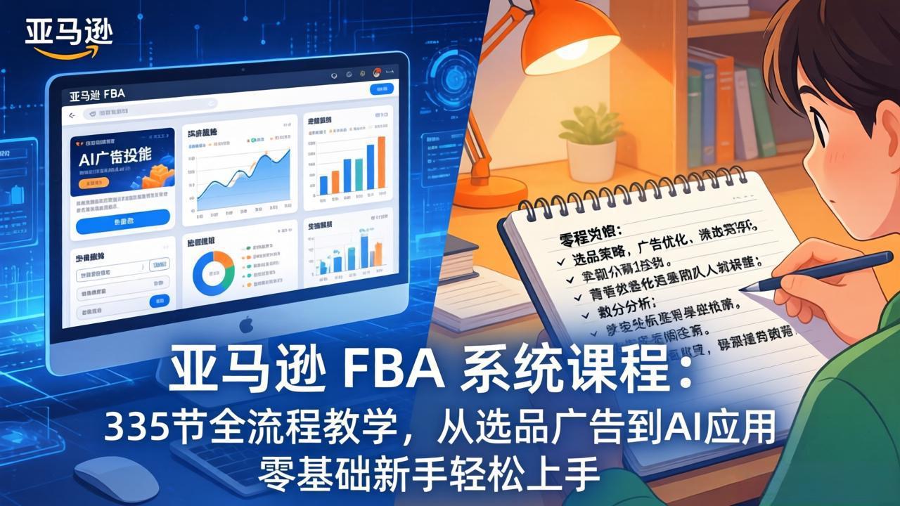 亚马逊 FBA 系统课程(更新26年3月-小白项目网