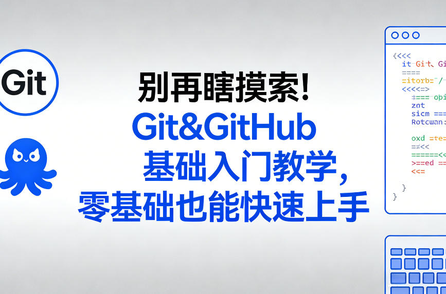 别再瞎摸索！Git&GitHub基础入门教学，零基础也能快速上手-小白项目网