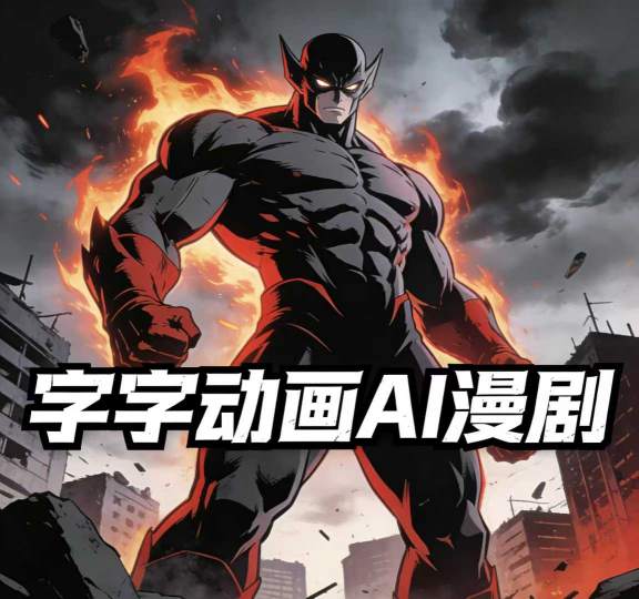 字字动画AI漫剧2026年第1期系统课程，小白看完就能学会实操的漫剧课，单人月收1-3W-小白项目网