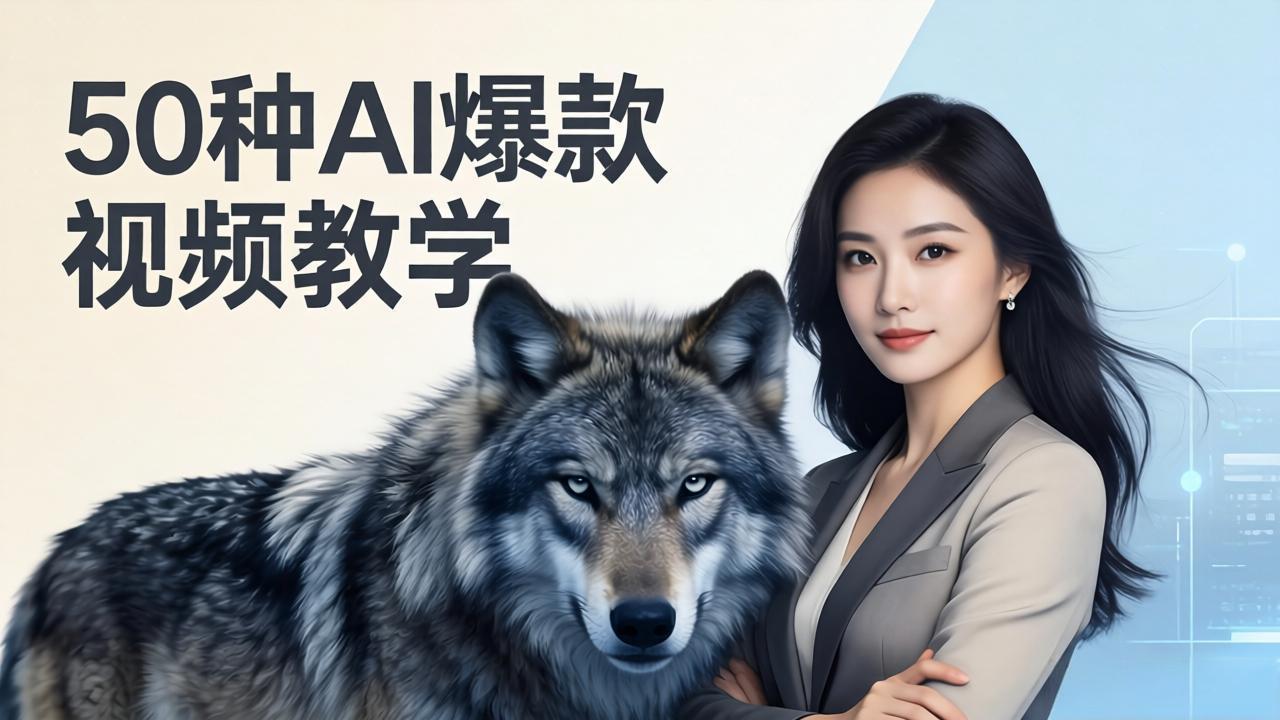 50种AI爆款视频教学：影视级古诗词+治愈萌宠+山海经蛟龙，高阶宝典商业落地-小白项目网