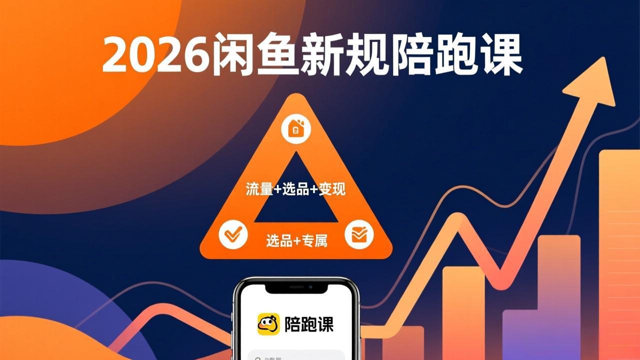 2026闲鱼高阶陪跑课全新上线，带你吃透新规玩转选品流量，从零搭建稳定变现盈利体系-小白项目网