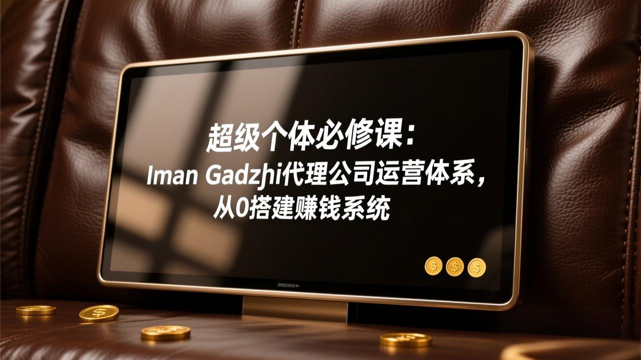 超级个体必修课：Iman Gadzhi代理公司运营体系，从0搭建赚钱系统-小白项目网
