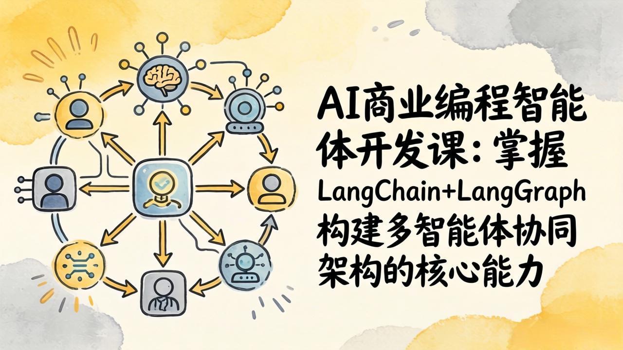 AI商业编程智能体开发课：掌握LangChain+LangGraph构建多智能体协同架构的核心能力-小白项目网