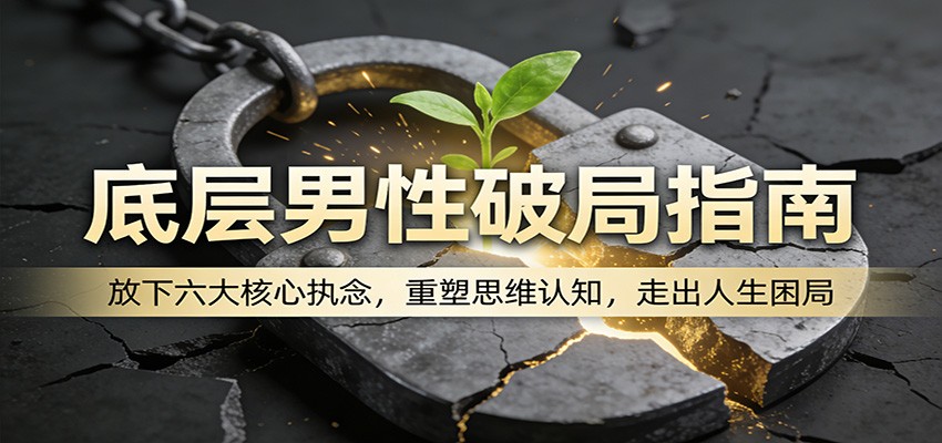 底层男性破局指南：放下六大核心执念，重塑思维认知，走出人生困局-小白项目网